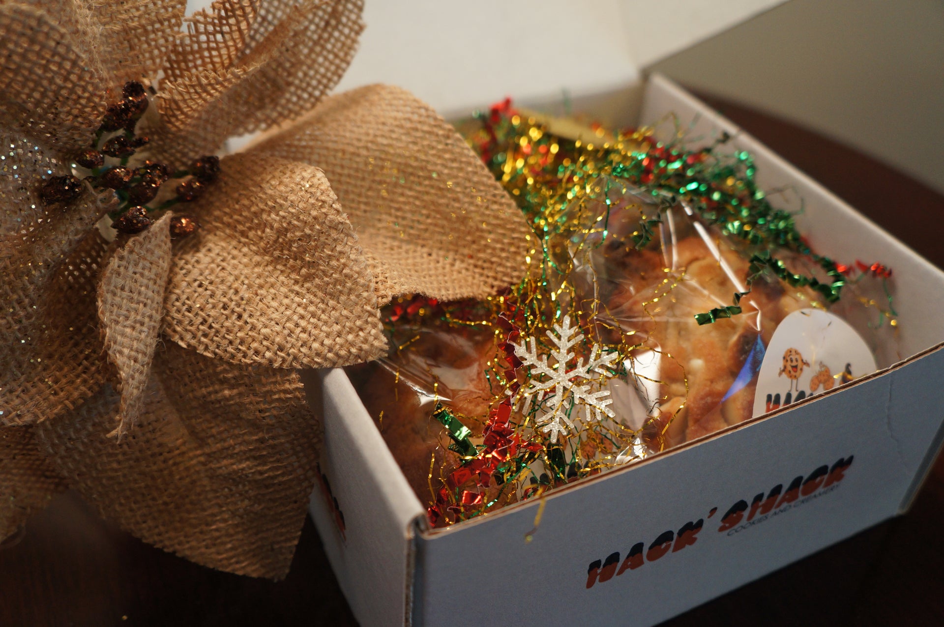 Christmas HackShack cookies box